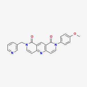 2-(4-methoxyphenyl)-8-(pyridin-3-ylmethyl)pyrido[4,3-b][1,6]naphthyridine-1,9(2H,8H)-dione