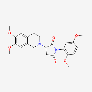 3-(6,7-dimethoxy-3,4-dihydroisoquinolin-2(1H)-yl)-1-(2,5-dimethoxyphenyl)pyrrolidine-2,5-dione