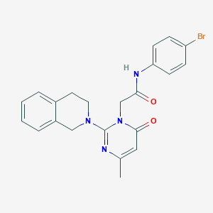 N-(4-bromophenyl)-2-[2-(3,4-dihydroisoquinolin-2(1H)-yl)-4-methyl-6-oxopyrimidin-1(6H)-yl]acetamide