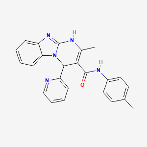 2-methyl-N-(4-methylphenyl)-4-(pyridin-2-yl)-1,4-dihydropyrimido[1,2-a]benzimidazole-3-carboxamide