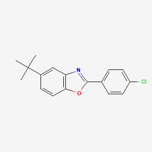 5-Tert-butyl-2-(4-chlorophenyl)-1,3-benzoxazole