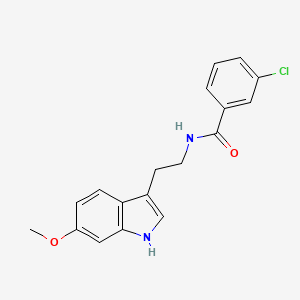 3-chloro-N-[2-(6-methoxy-1H-indol-3-yl)ethyl]benzamide