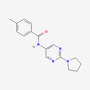 4-Methyl-N-[2-(pyrrolidin-1-YL)pyrimidin-5-YL]benzamide