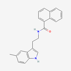 N-[2-(5-methyl-1H-indol-3-yl)ethyl]naphthalene-1-carboxamide