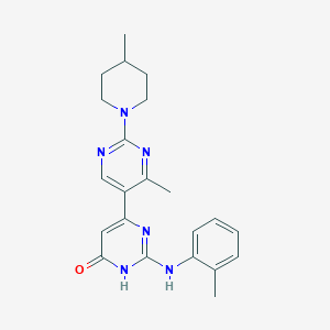 4'-methyl-2-[(2-methylphenyl)amino]-2'-(4-methylpiperidin-1-yl)-4,5'-bipyrimidin-6(1H)-one