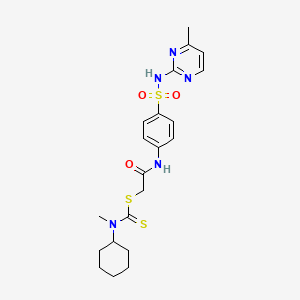 2-({4-[(4-Methylpyrimidin-2-yl)sulfamoyl]phenyl}amino)-2-oxoethyl cyclohexyl(methyl)carbamodithioate