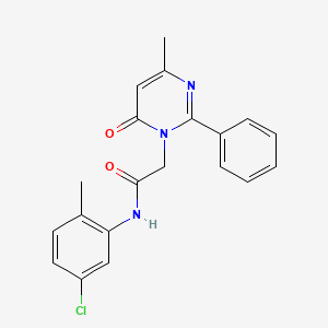 N-(5-chloro-2-methylphenyl)-2-(4-methyl-6-oxo-2-phenylpyrimidin-1(6H)-yl)acetamide