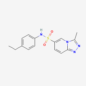 N-(4-ethylphenyl)-3-methyl[1,2,4]triazolo[4,3-a]pyridine-6-sulfonamide