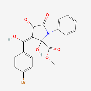 methyl 3-(4-bromobenzoyl)-2,4-dihydroxy-5-oxo-1-phenyl-2,5-dihydro-1H-pyrrole-2-carboxylate