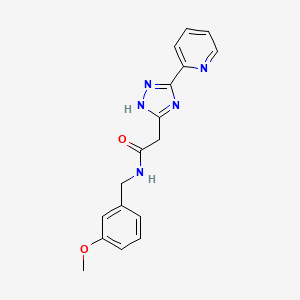 N-(3-methoxybenzyl)-2-[3-(pyridin-2-yl)-1H-1,2,4-triazol-5-yl]acetamide