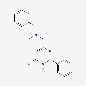 6-{[benzyl(methyl)amino]methyl}-2-phenylpyrimidin-4(3H)-one