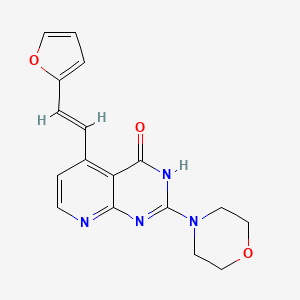 5-[(E)-2-(furan-2-yl)ethenyl]-2-(morpholin-4-yl)pyrido[2,3-d]pyrimidin-4(3H)-one