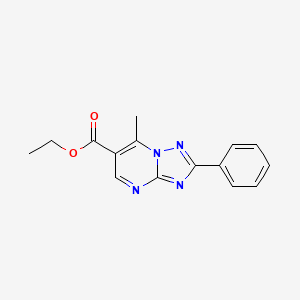 molecular formula C15H14N4O2 B11191574 Ethyl 7-methyl-2-phenyl[1,2,4]triazolo[1,5-a]pyrimidine-6-carboxylate 