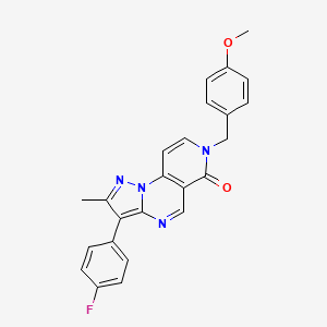 3-(4-fluorophenyl)-7-(4-methoxybenzyl)-2-methylpyrazolo[1,5-a]pyrido[3,4-e]pyrimidin-6(7H)-one