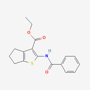 Ethyl 2-(benzoylamino)-5,6-dihydro-4H-cyclopenta[b]thiophene-3-carboxylate