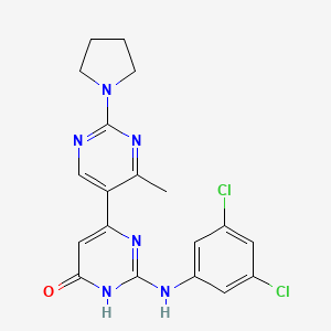 2-[(3,4-dimethylphenyl)amino]-4'-methyl-2'-pyrrolidin-1-yl-4,5'-bipyrimidin-6(1H)-one