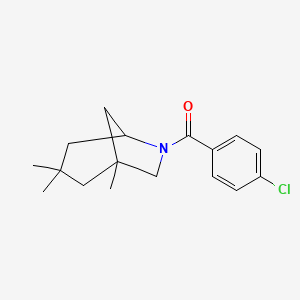 (4-Chlorophenyl)(1,3,3-trimethyl-6-azabicyclo[3.2.1]oct-6-yl)methanone