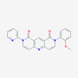 molecular formula C23H16N4O3 B11191622 2-(2-methoxyphenyl)-8-(pyridin-2-yl)pyrido[4,3-b][1,6]naphthyridine-1,9(2H,8H)-dione 