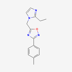 5-[(2-ethyl-1H-imidazol-1-yl)methyl]-3-(4-methylphenyl)-1,2,4-oxadiazole