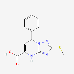 2-(Methylsulfanyl)-7-phenyl-4,7-dihydro[1,2,4]triazolo[1,5-a]pyrimidine-5-carboxylic acid