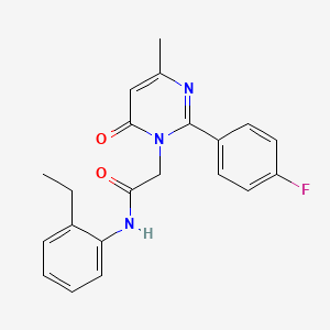 N-(2-ethylphenyl)-2-[2-(4-fluorophenyl)-4-methyl-6-oxopyrimidin-1(6H)-yl]acetamide