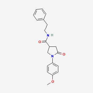 1-(4-methoxyphenyl)-5-oxo-N-(2-phenylethyl)pyrrolidine-3-carboxamide