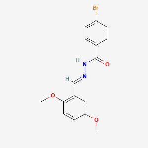 4-bromo-N'-[(E)-(2,5-dimethoxyphenyl)methylidene]benzohydrazide