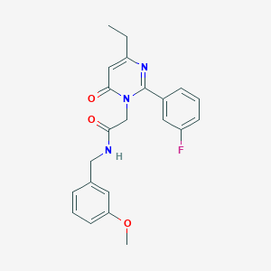 2-[4-ethyl-2-(3-fluorophenyl)-6-oxopyrimidin-1(6H)-yl]-N-(3-methoxybenzyl)acetamide