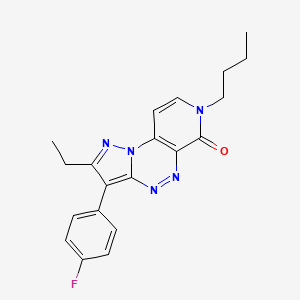 7-butyl-2-ethyl-3-(4-fluorophenyl)pyrazolo[5,1-c]pyrido[4,3-e][1,2,4]triazin-6(7H)-one