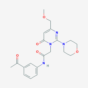 N-(3-acetylphenyl)-2-[4-(methoxymethyl)-2-(morpholin-4-yl)-6-oxopyrimidin-1(6H)-yl]acetamide