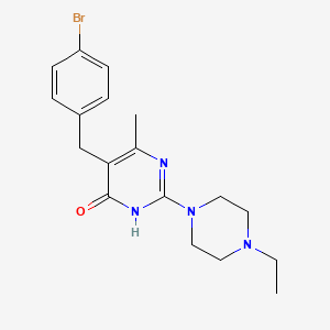 5-(4-bromobenzyl)-2-(4-ethylpiperazin-1-yl)-6-methylpyrimidin-4(3H)-one