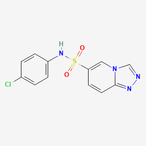 N-(4-chlorophenyl)[1,2,4]triazolo[4,3-a]pyridine-6-sulfonamide