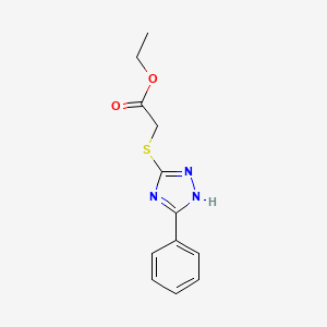 ethyl [(5-phenyl-4H-1,2,4-triazol-3-yl)sulfanyl]acetate