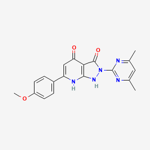 2-(4,6-dimethylpyrimidin-2-yl)-6-(4-methoxyphenyl)-1H-pyrazolo[3,4-b]pyridine-3,4(2H,7H)-dione