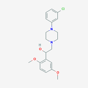 molecular formula C20H25ClN2O3 B11191801 2-[4-(3-Chlorophenyl)piperazin-1-yl]-1-(2,5-dimethoxyphenyl)ethanol 