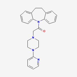 1-(10,11-dihydro-5H-dibenzo[b,f]azepin-5-yl)-2-[4-(2-pyridyl)piperazino]-1-ethanone