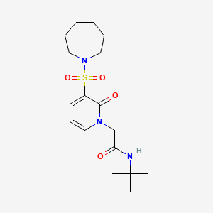 2-[3-(azepan-1-ylsulfonyl)-2-oxopyridin-1(2H)-yl]-N-tert-butylacetamide