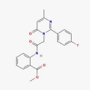 methyl 2-({[2-(4-fluorophenyl)-4-methyl-6-oxopyrimidin-1(6H)-yl]acetyl}amino)benzoate