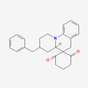 3'-Benzyl-1',2',3',4',4'A,6'-hexahydrospiro[cyclohexane-1,5'-pyrido[1,2-A]quinoline]-2,6-dione