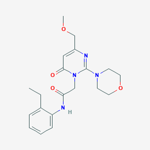 N-(2-ethylphenyl)-2-[4-(methoxymethyl)-2-(morpholin-4-yl)-6-oxopyrimidin-1(6H)-yl]acetamide