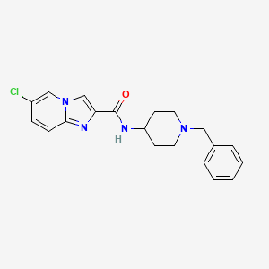 N-(1-benzylpiperidin-4-yl)-6-chloroimidazo[1,2-a]pyridine-2-carboxamide