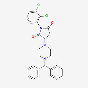 1-(2,3-Dichlorophenyl)-3-[4-(diphenylmethyl)piperazin-1-yl]pyrrolidine-2,5-dione