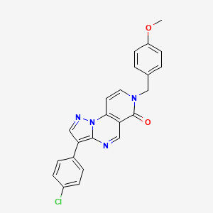 3-(4-chlorophenyl)-7-(4-methoxybenzyl)pyrazolo[1,5-a]pyrido[3,4-e]pyrimidin-6(7H)-one