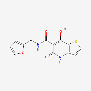 N-(furan-2-ylmethyl)-7-hydroxy-5-oxo-4,5-dihydrothieno[3,2-b]pyridine-6-carboxamide