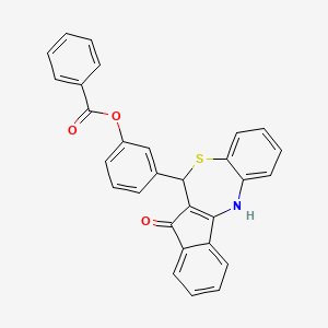 3-(7-Hydroxy-6H-indeno[2,1-C][1,5]benzothiazepin-6-YL)phenyl benzoate