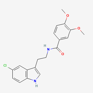 N-[2-(5-chloro-1H-indol-3-yl)ethyl]-3,4-dimethoxybenzamide