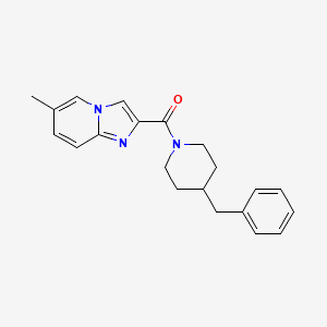 (4-Benzylpiperidin-1-yl)(6-methylimidazo[1,2-a]pyridin-2-yl)methanone