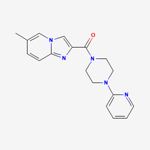 (6-Methylimidazo[1,2-a]pyridin-2-yl)[4-(pyridin-2-yl)piperazin-1-yl]methanone