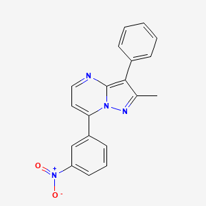 2-Methyl-7-(3-nitrophenyl)-3-phenylpyrazolo[1,5-a]pyrimidine