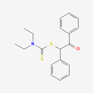 2-Oxo-1,2-diphenylethyl diethylcarbamodithioate